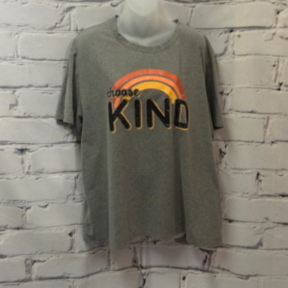 She Show Graphic Gray "Choose Kind" Tee-Shirt, Unisex